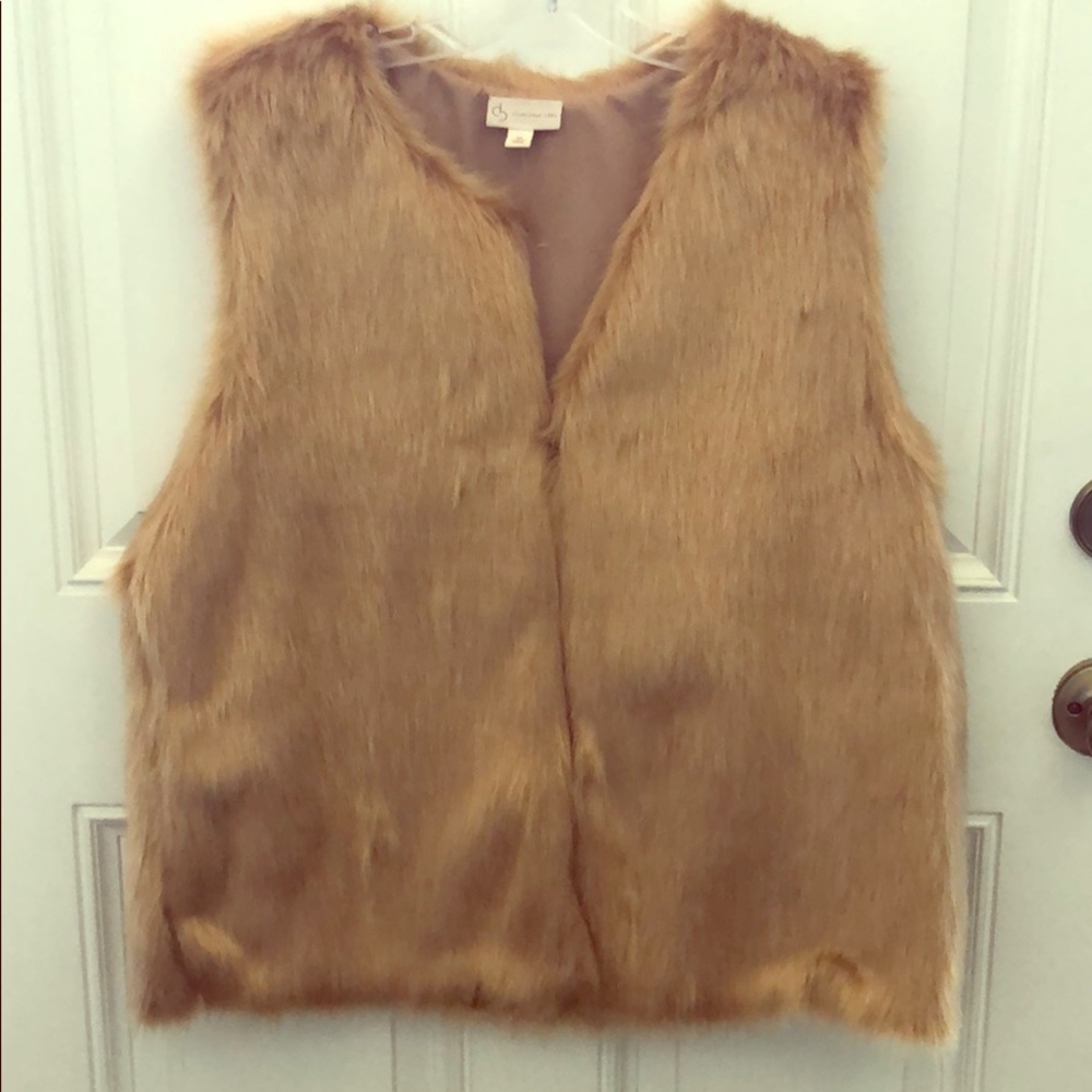 Faux fur vest